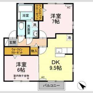 2DK 間取り図