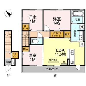 3LDK 間取り図
