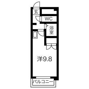 ワンルーム 間取り図