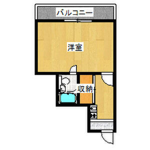 ワンルーム 間取り図