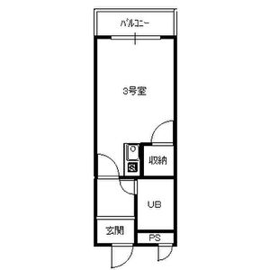 ワンルーム 間取り図