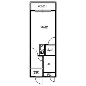 ワンルーム 間取り図