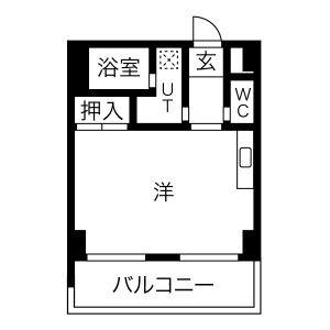 ワンルーム 間取り図
