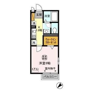 1K 間取り図