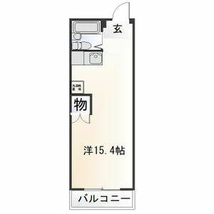 ワンルーム 間取り図