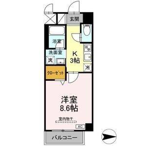 1K 間取り図