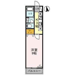 1K 間取り図