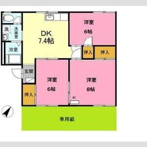 3DK 間取り図