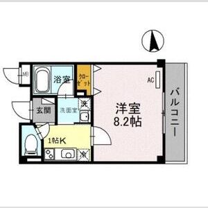 1K 間取り図
