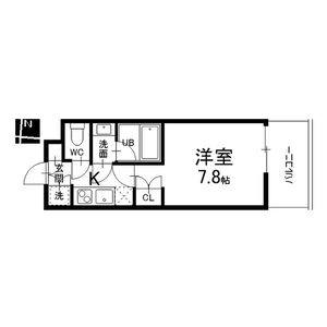 1K 間取り図