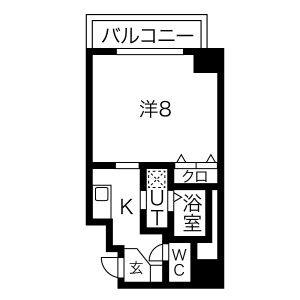 ワンルーム 間取り図