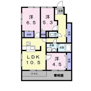 3LDK 間取り図