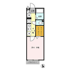 1K 間取り図