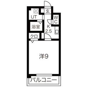 1K 間取り図