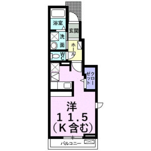 ワンルーム 間取り図