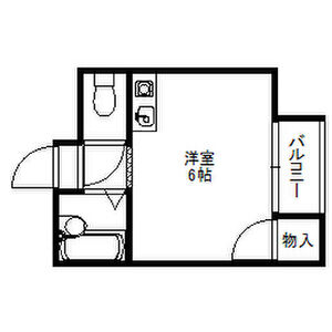 ワンルーム 間取り図