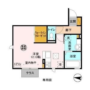 ワンルーム 間取り図