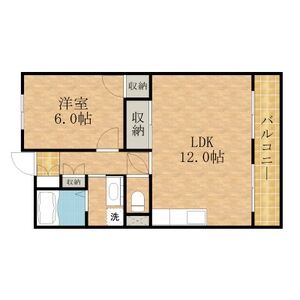 3DK 間取り図