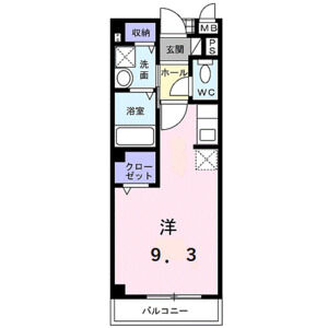 ワンルーム 間取り図