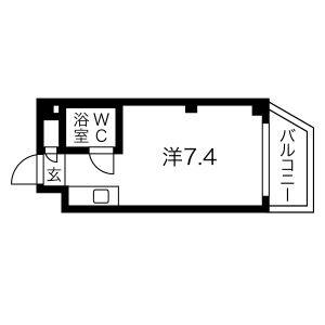 ワンルーム 間取り図