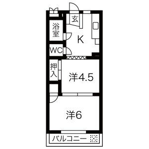2K 間取り図