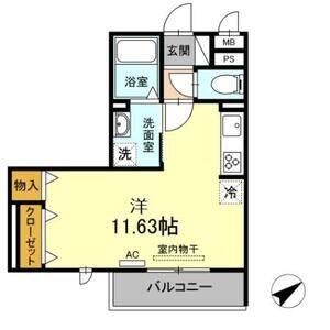 ワンルーム 間取り図