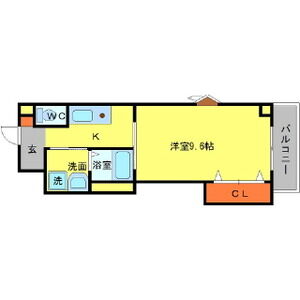 1K 間取り図