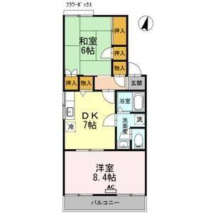2DK 間取り図