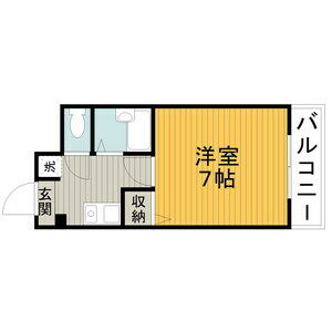 1K 間取り図
