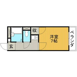 1K 間取り図