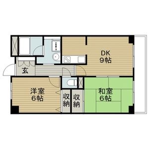2DK 間取り図