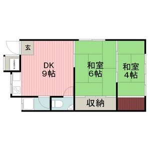 2DK 間取り図