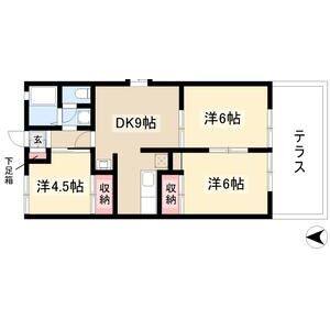 3DK 間取り図