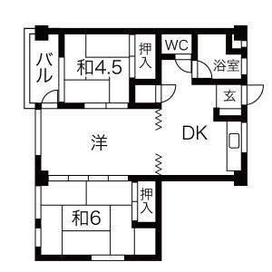 3DK 間取り図