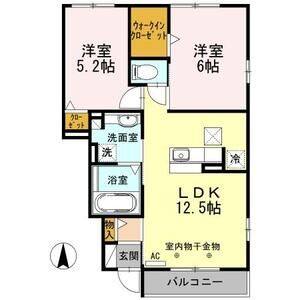 2LDK 間取り図
