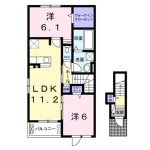 2LDK 間取り図