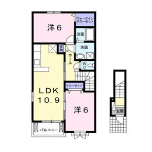 2LDK 間取り図