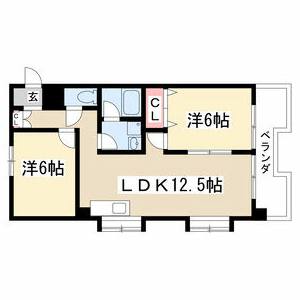 3DK 間取り図
