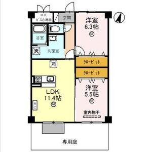 2LDK 間取り図
