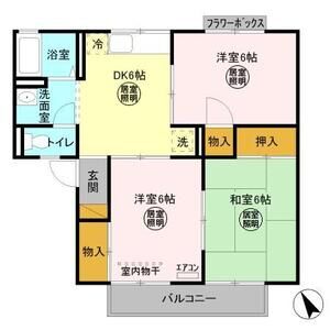 3DK 間取り図