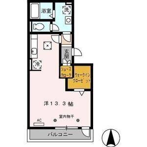 ワンルーム 間取り図