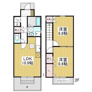 2LDK 間取り図
