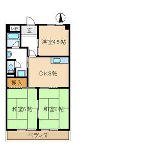 3DK 間取り図
