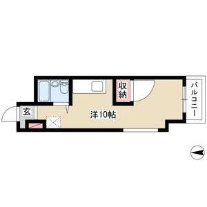 1DK 間取り図