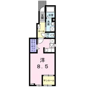 ワンルーム 間取り図
