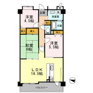 3LDK 間取り図