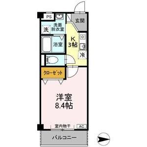 1K 間取り図