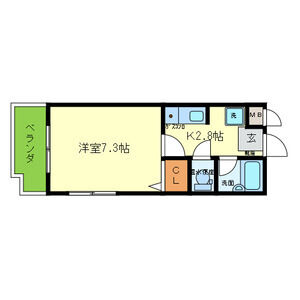 1K 間取り図