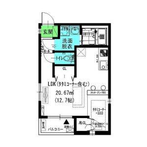 ワンルーム 間取り図