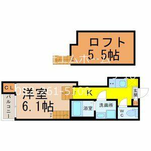 1K 間取り図